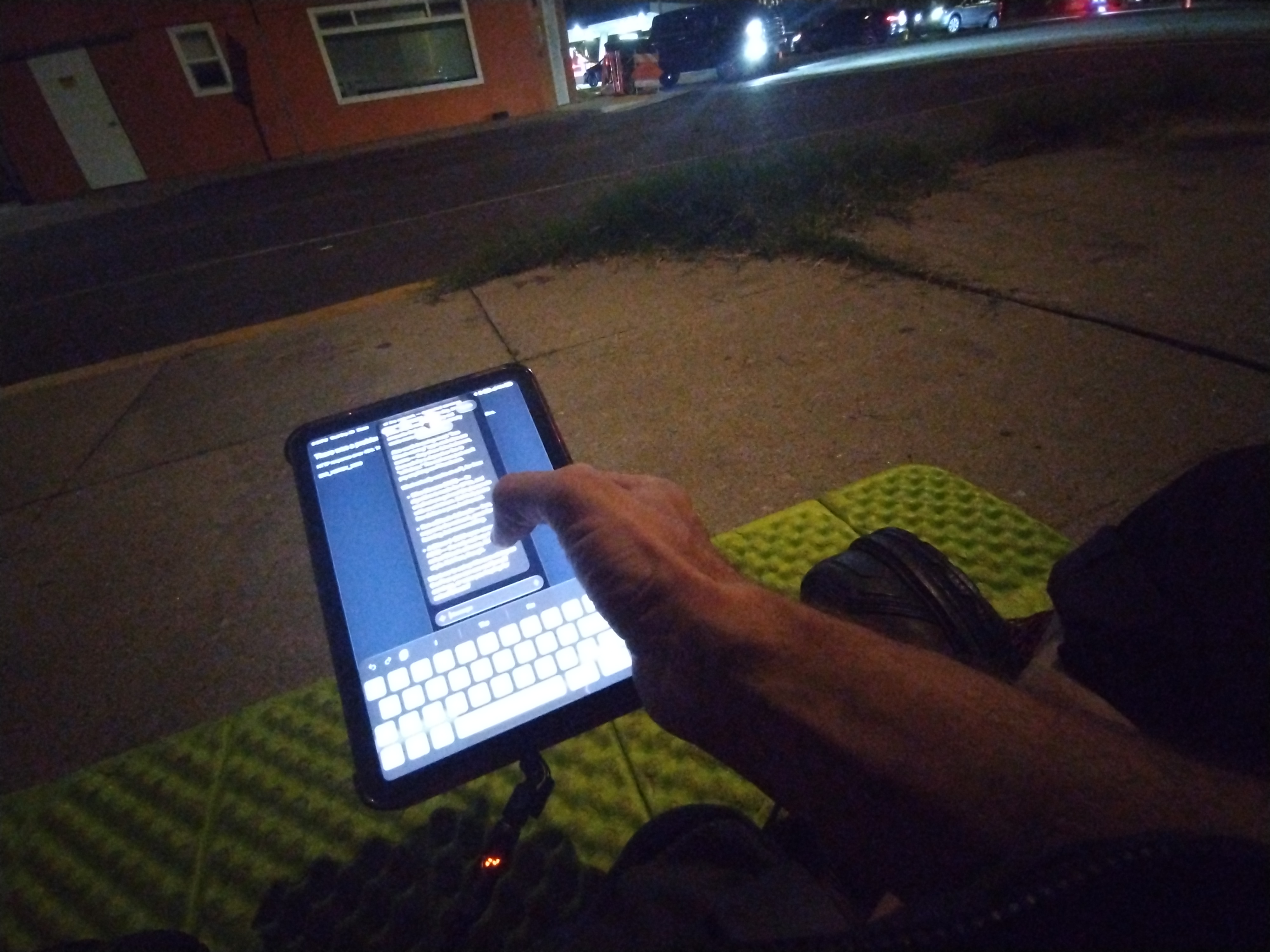 Nighttime Vigil and Morning Musings on a Venice Sidewalk