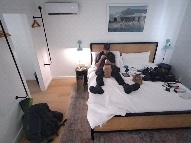Having a Take-out Meal in Bed