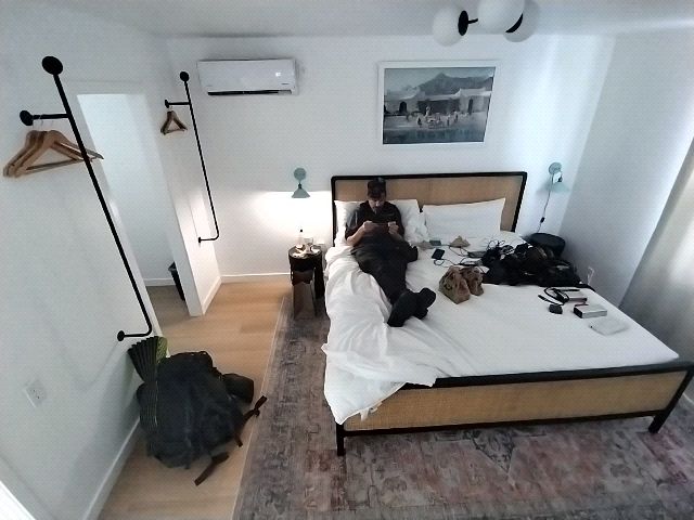 A Quiet Afternoon Recharging in Bed