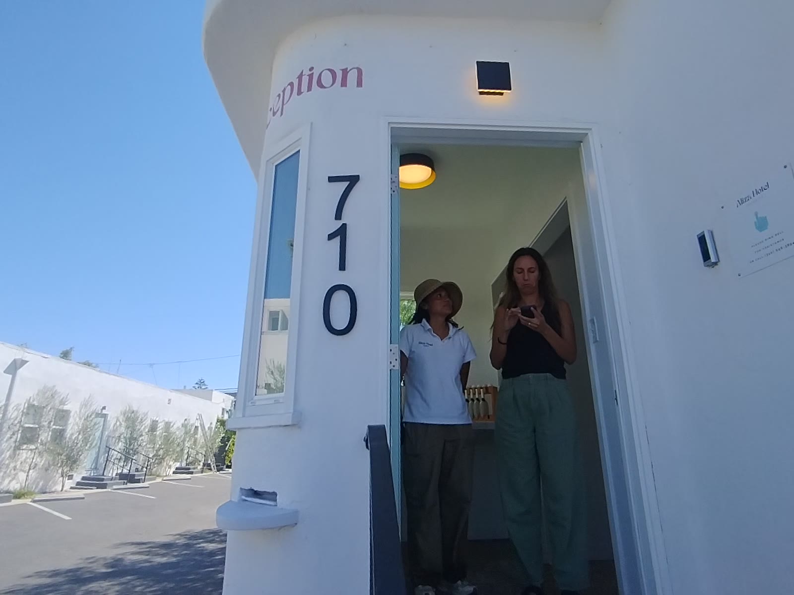 Walking Past the 710 Reception Area