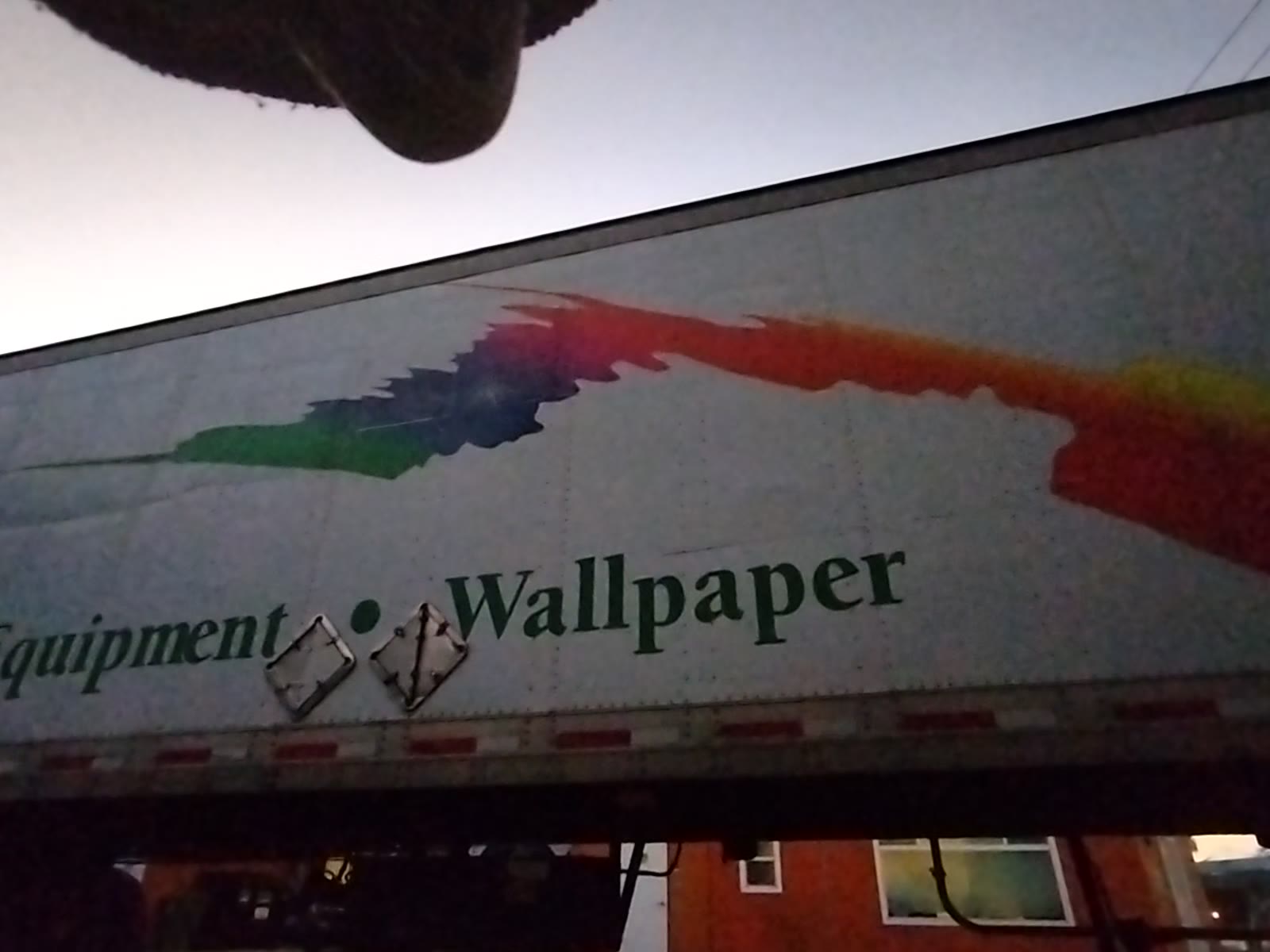 Rainbow Colors on a Parked Paint Truck