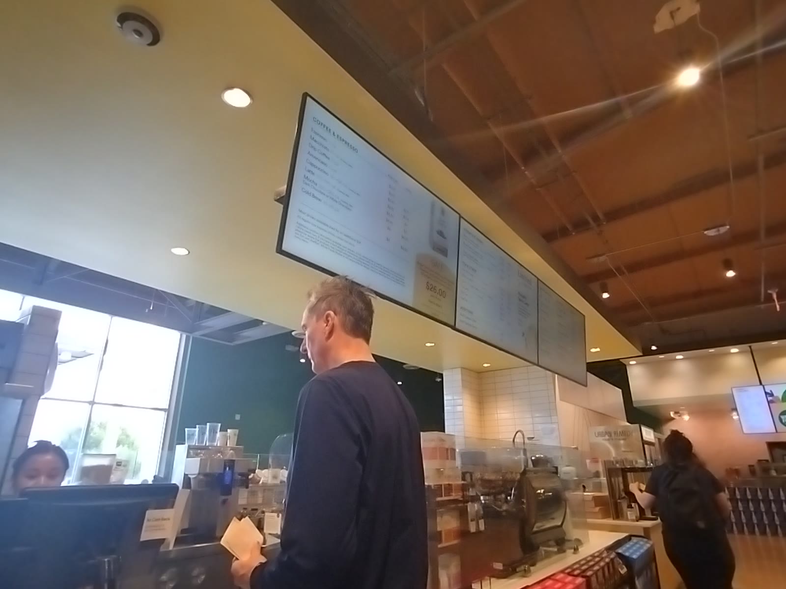 Ordering Coffee at a Market